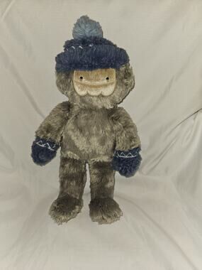 Slumberkins Yeti Plush Shine Bright Special Edition Gray Blue Gloves Bigfoot 16”
